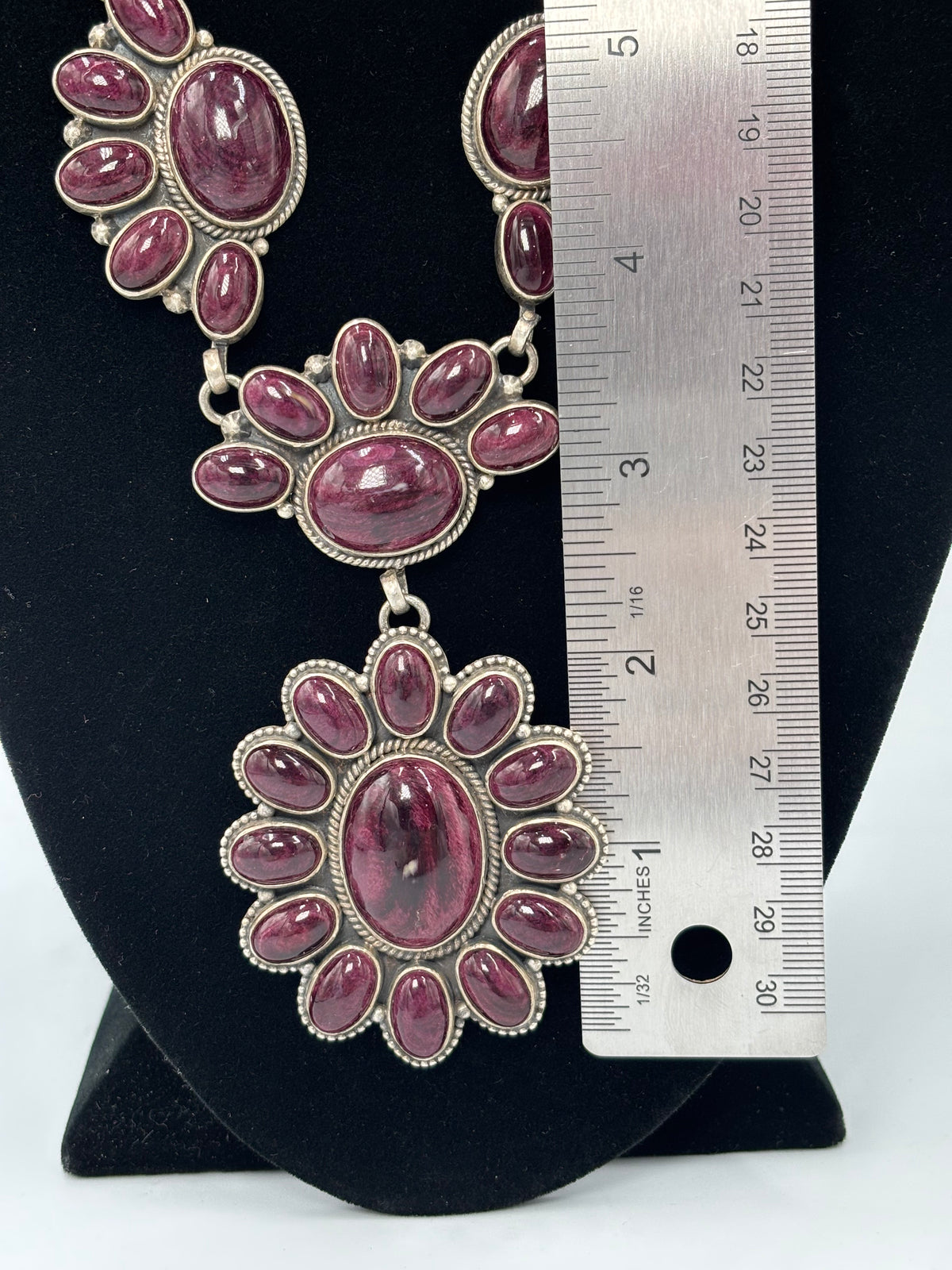 Purple Spiny #913-6 Lariat Necklace