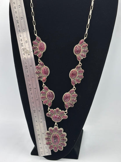 Purple Spiny #913-6 Lariat Necklace