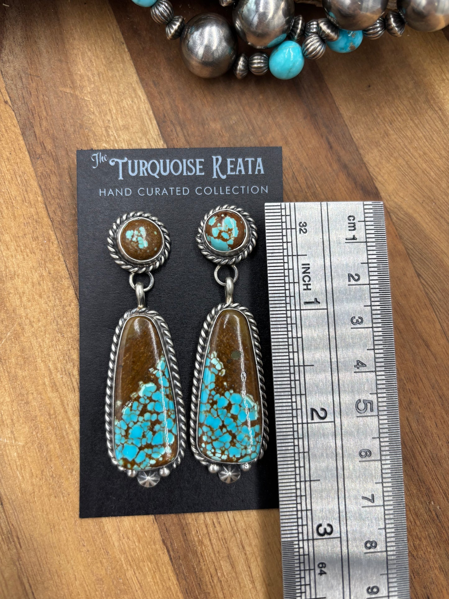 Mine #8 #826-5E Earrings by Chassity Belone, Navajo