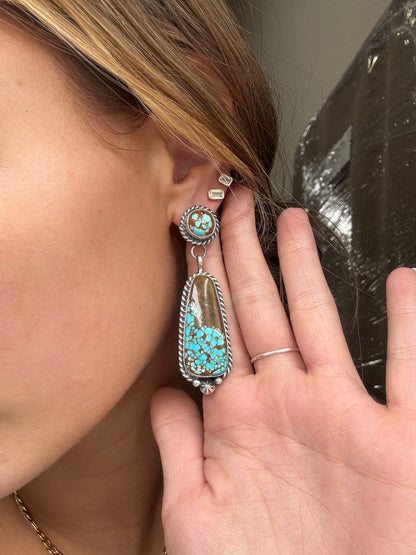 Mine #8 #826-5E Earrings by Chassity Belone, Navajo