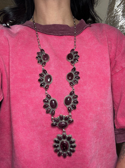 Purple Spiny #913-6 Lariat Necklace