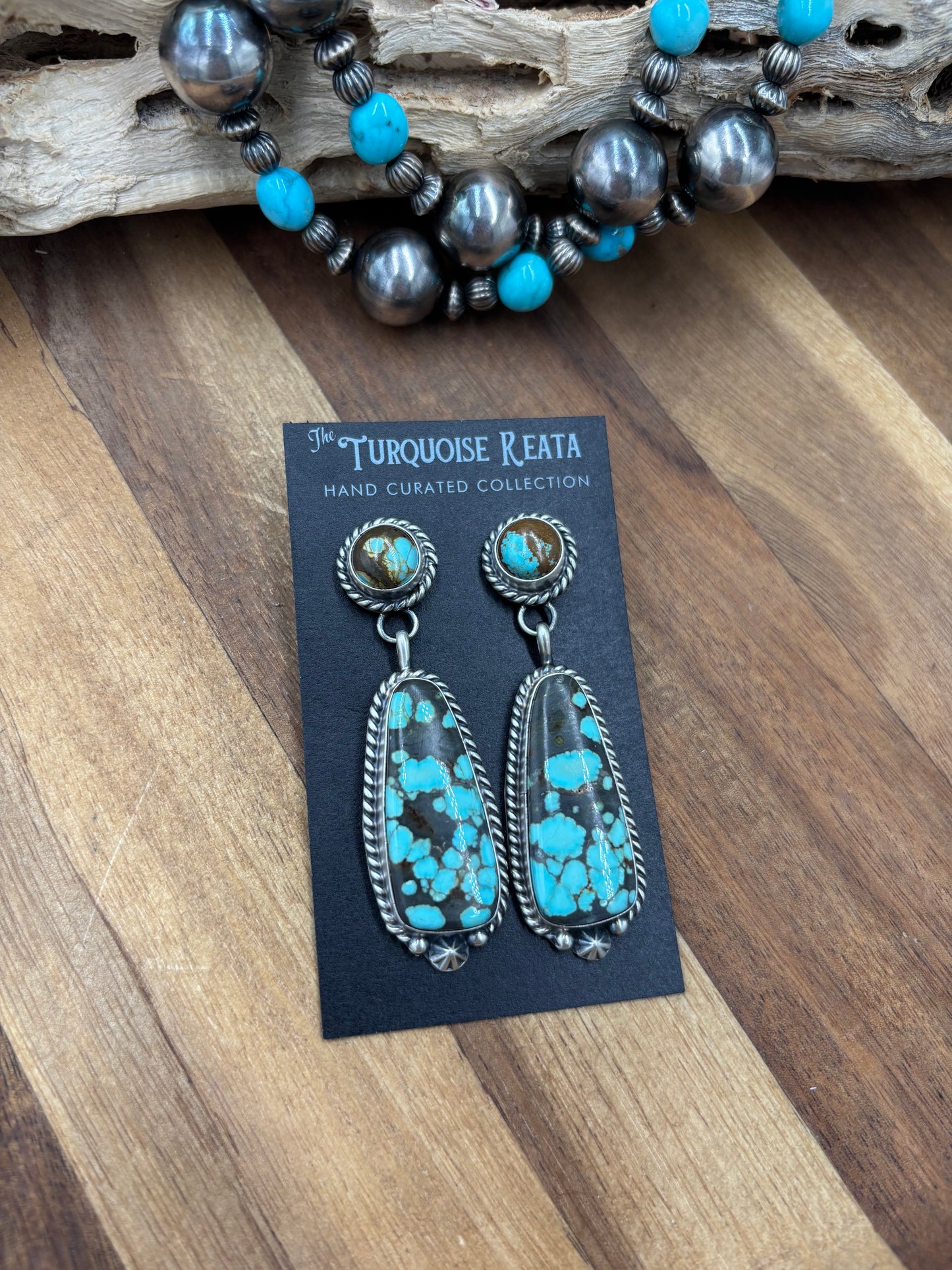 Mine #8 #812-14F Earrings by Chassity Belone, Navajo