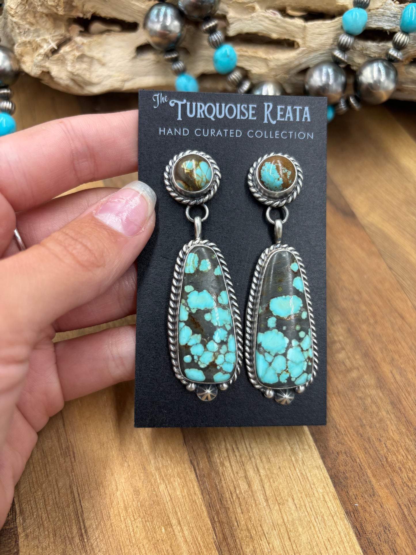 Mine #8 #812-14F Earrings by Chassity Belone, Navajo
