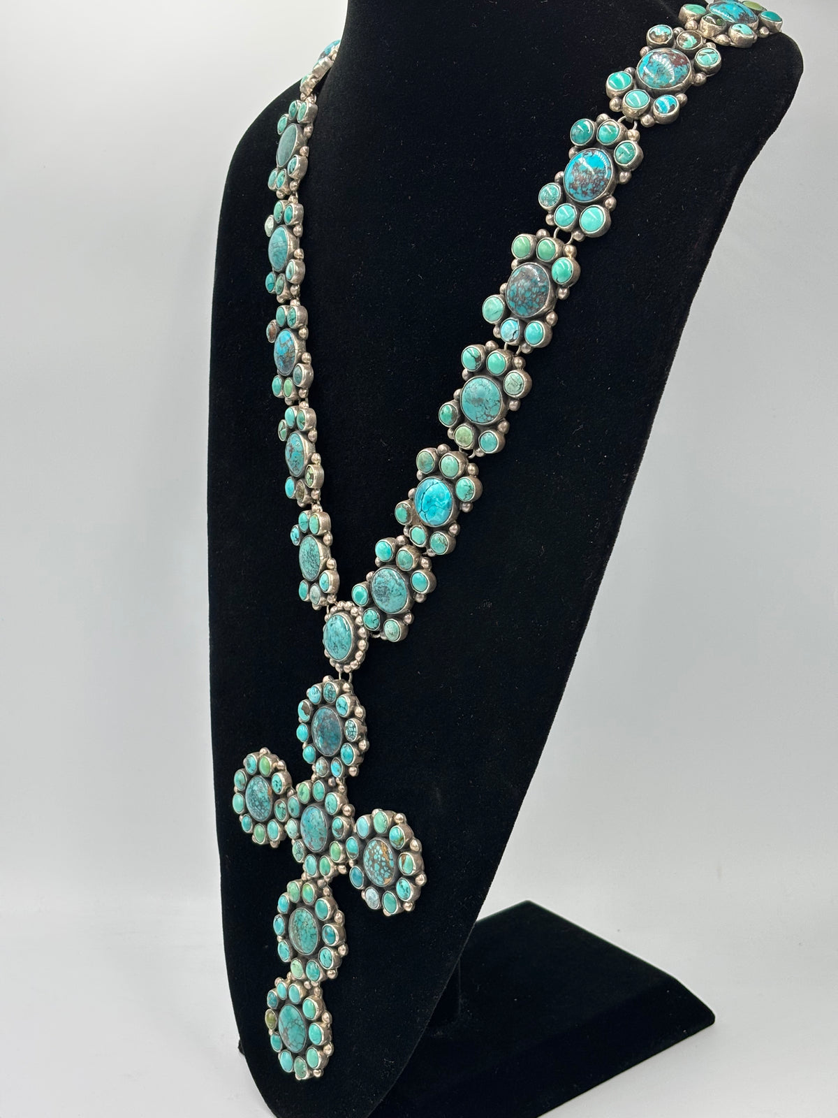 Turquoise #913-7 Cross Necklace by Federico