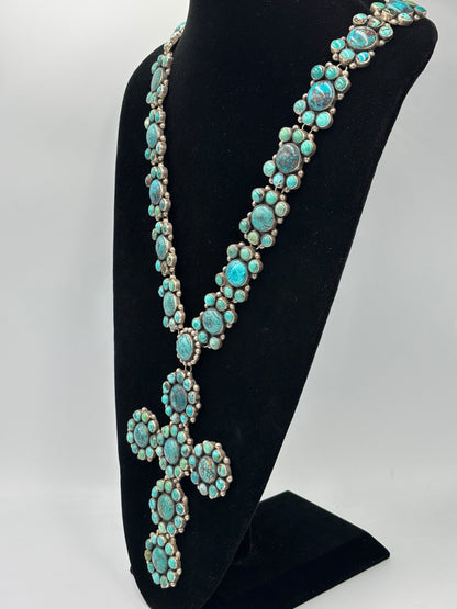Turquoise #913-7 Cross Necklace by Federico