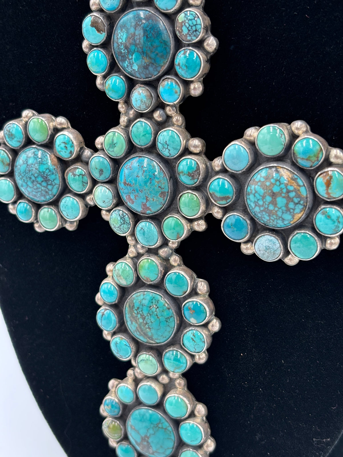 Turquoise #913-7 Cross Necklace by Federico