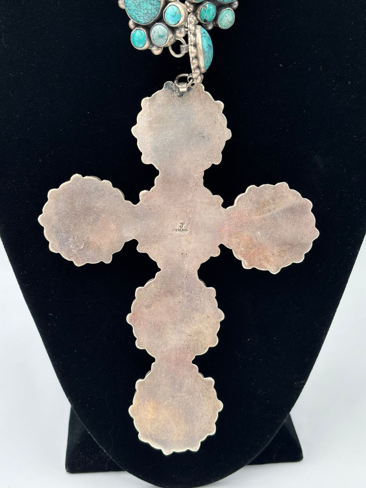 Turquoise #913-7 Cross Necklace by Federico