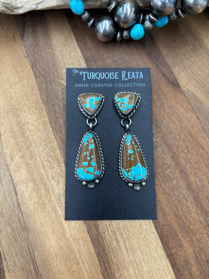Mine #8 #812-13A Earrings by Chassity Belone, Navajo
