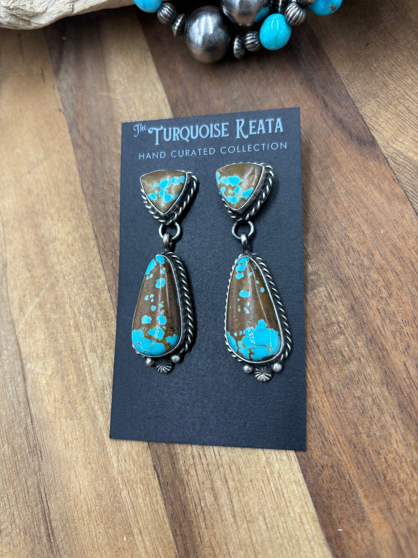 Mine #8 #812-13A Earrings by Chassity Belone, Navajo