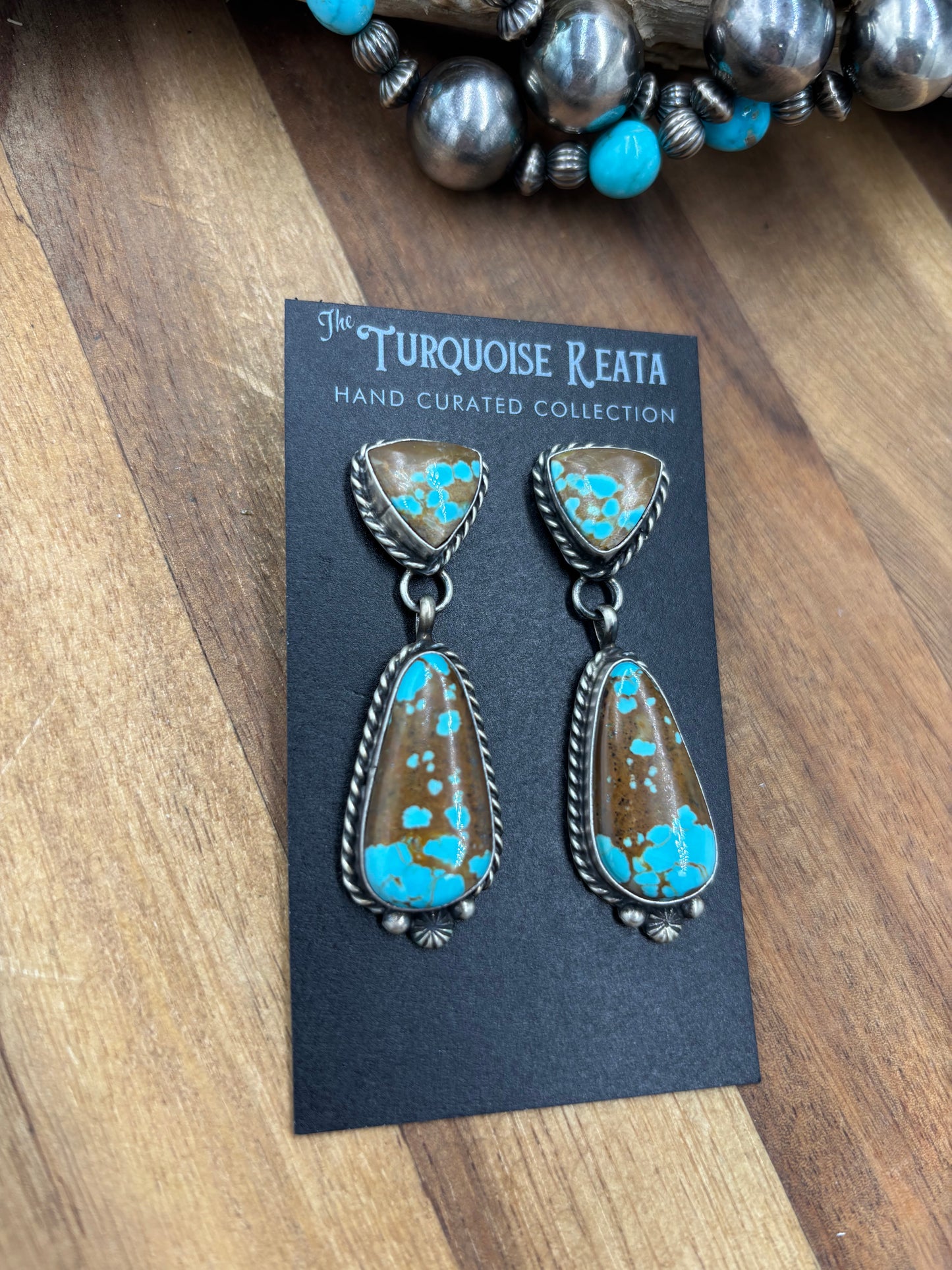 Mine #8 #812-13A Earrings by Chassity Belone, Navajo