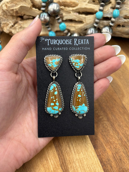 Mine #8 #812-13A Earrings by Chassity Belone, Navajo