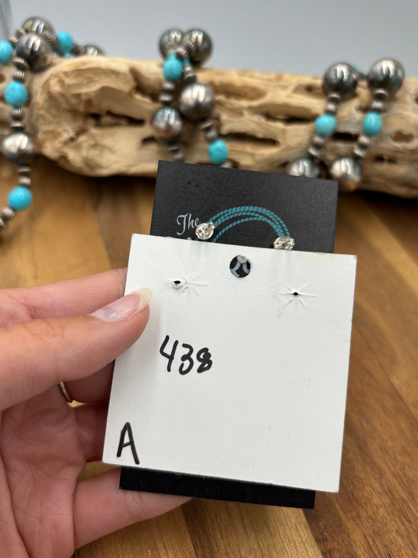 Mine #8 #812-13A Earrings by Chassity Belone, Navajo