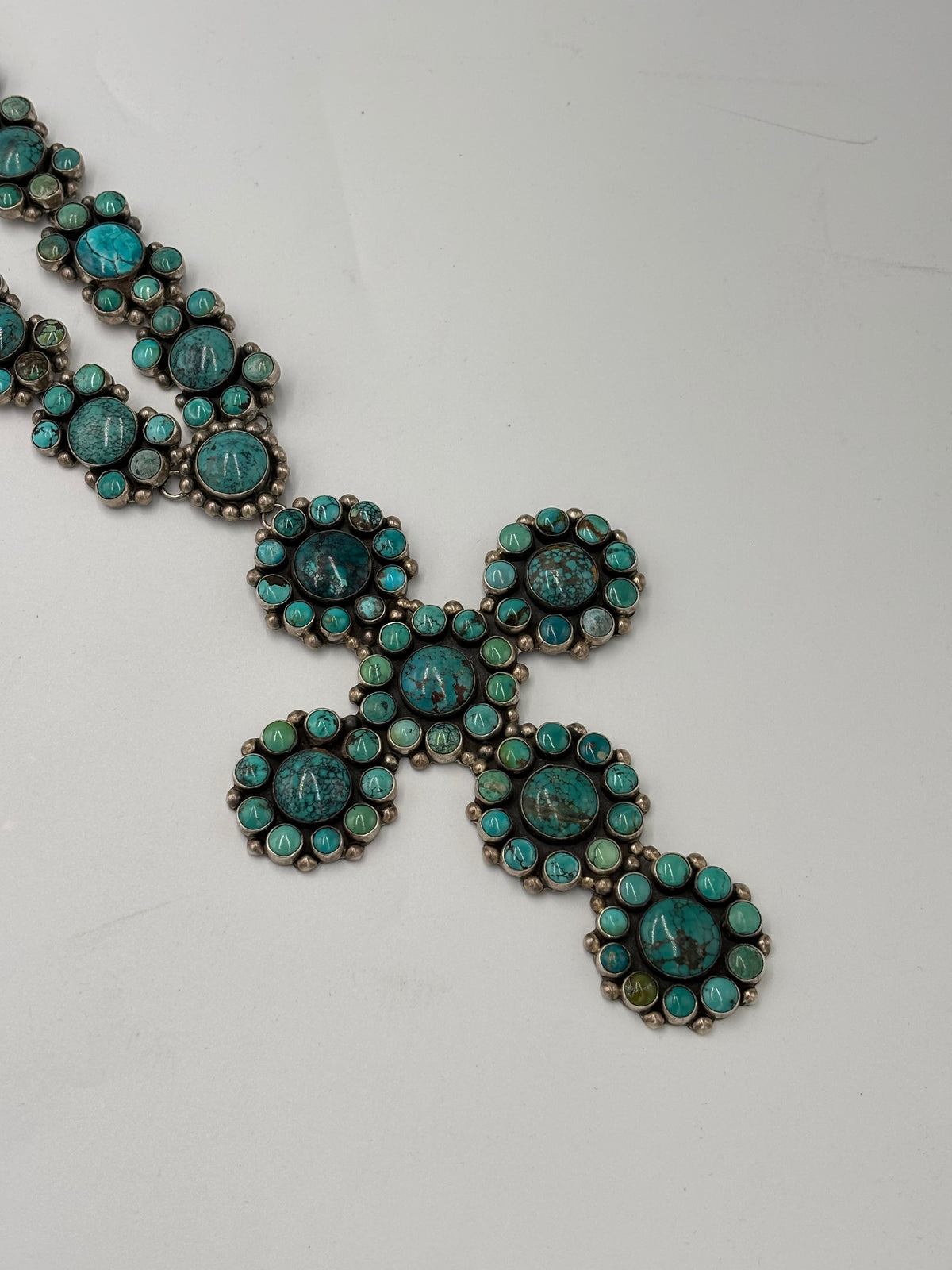 Turquoise #913-7 Cross Necklace by Federico