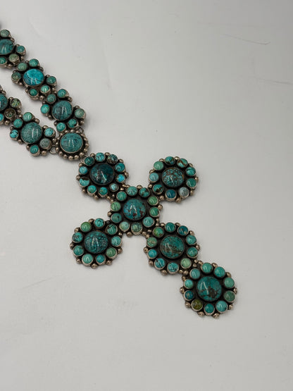 Turquoise #913-7 Cross Necklace by Federico