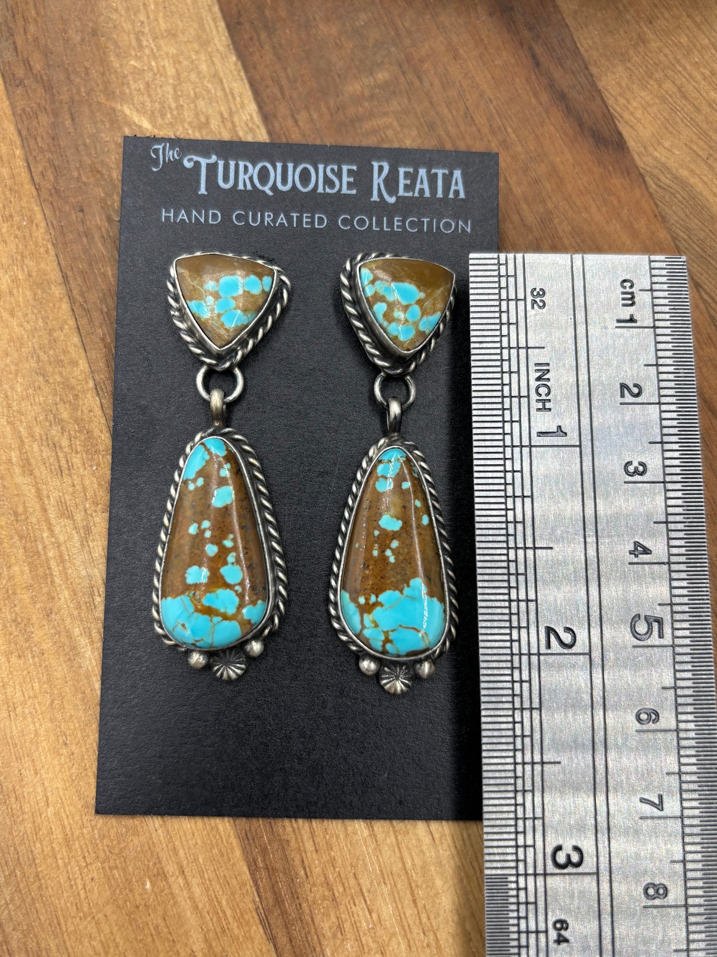 Mine #8 #812-13A Earrings by Chassity Belone, Navajo