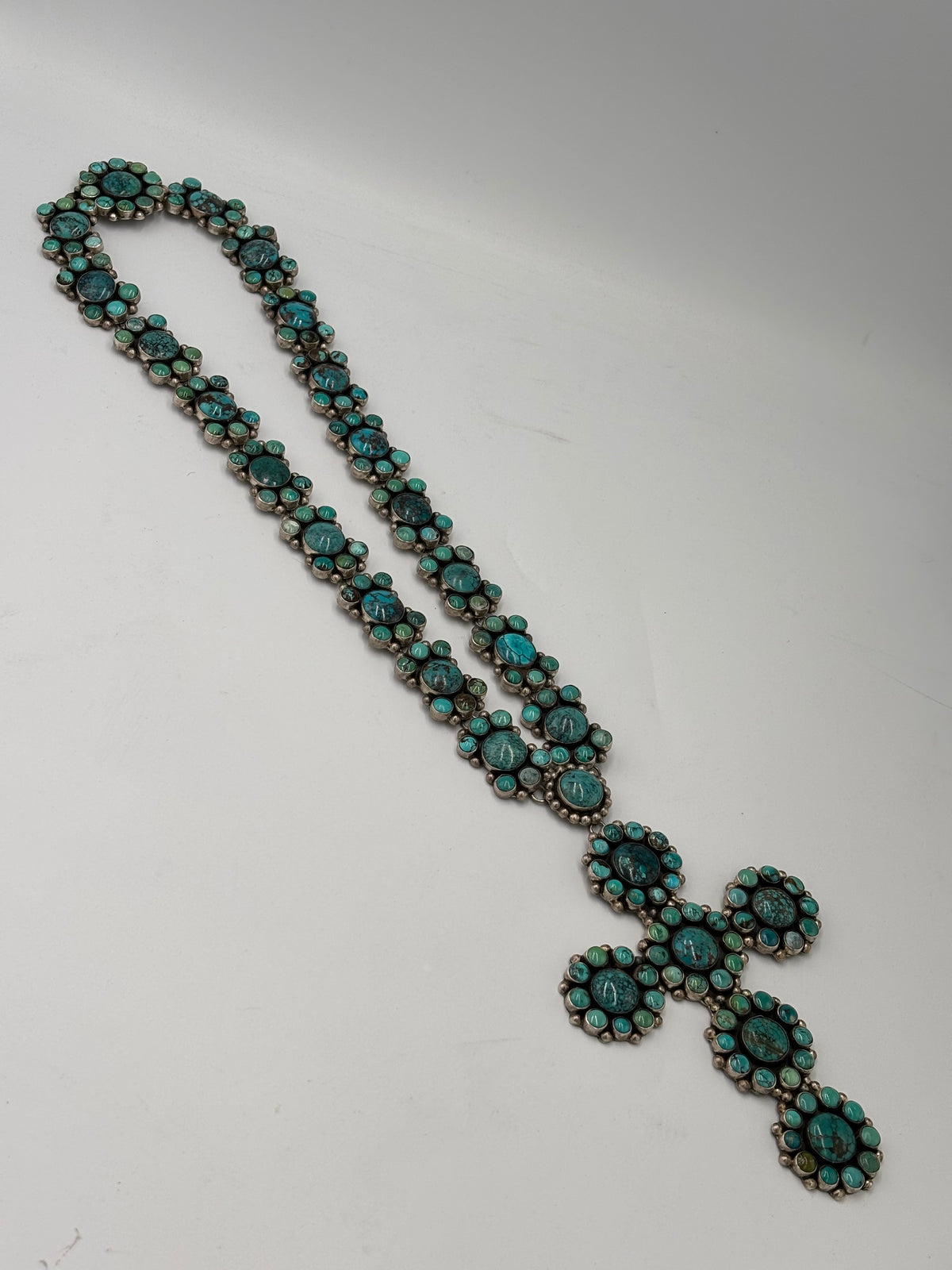 Turquoise #913-7 Cross Necklace by Federico