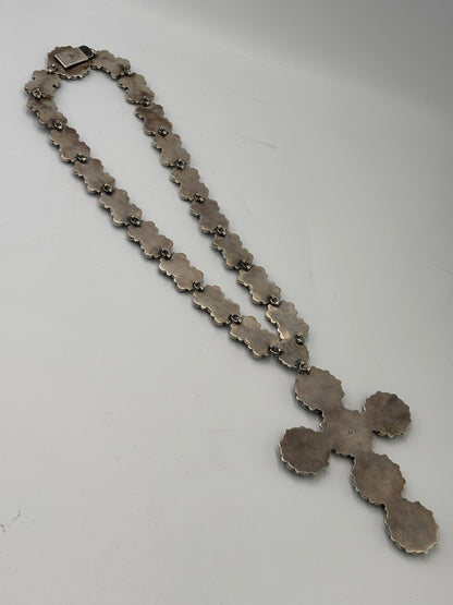 Turquoise #913-7 Cross Necklace by Federico
