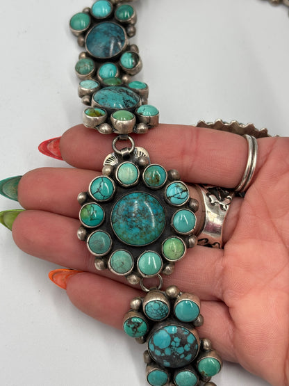 Turquoise #913-7 Cross Necklace by Federico