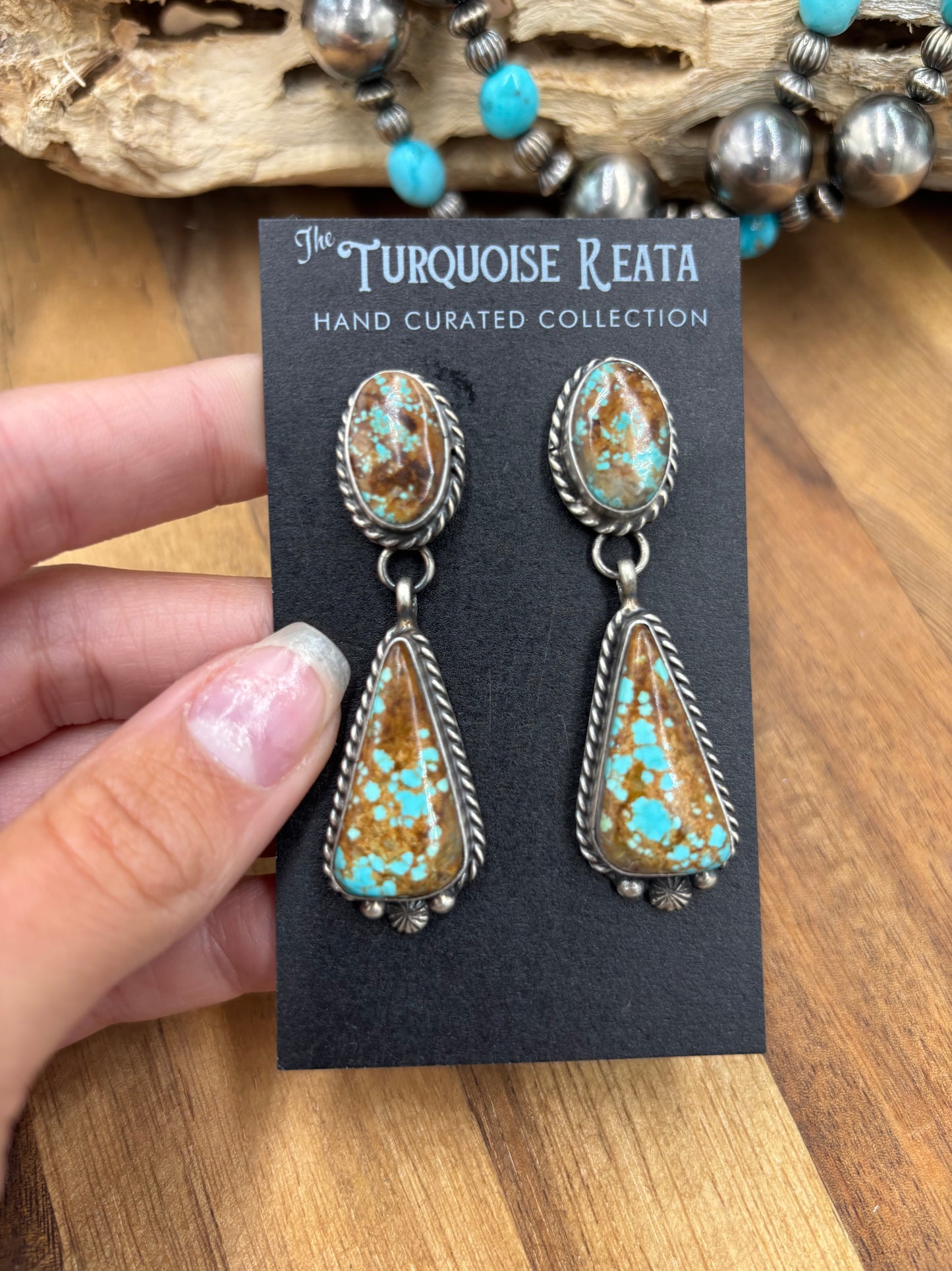 Mine #8 #812-12B Earrings by Chassity Belone, Navajo