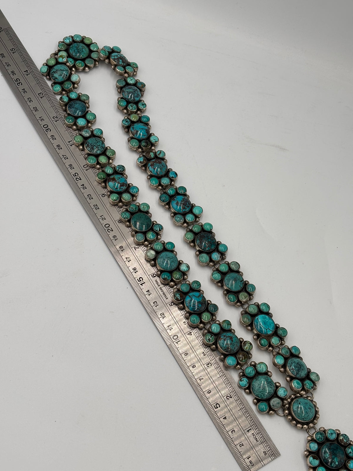 Turquoise #913-7 Cross Necklace by Federico