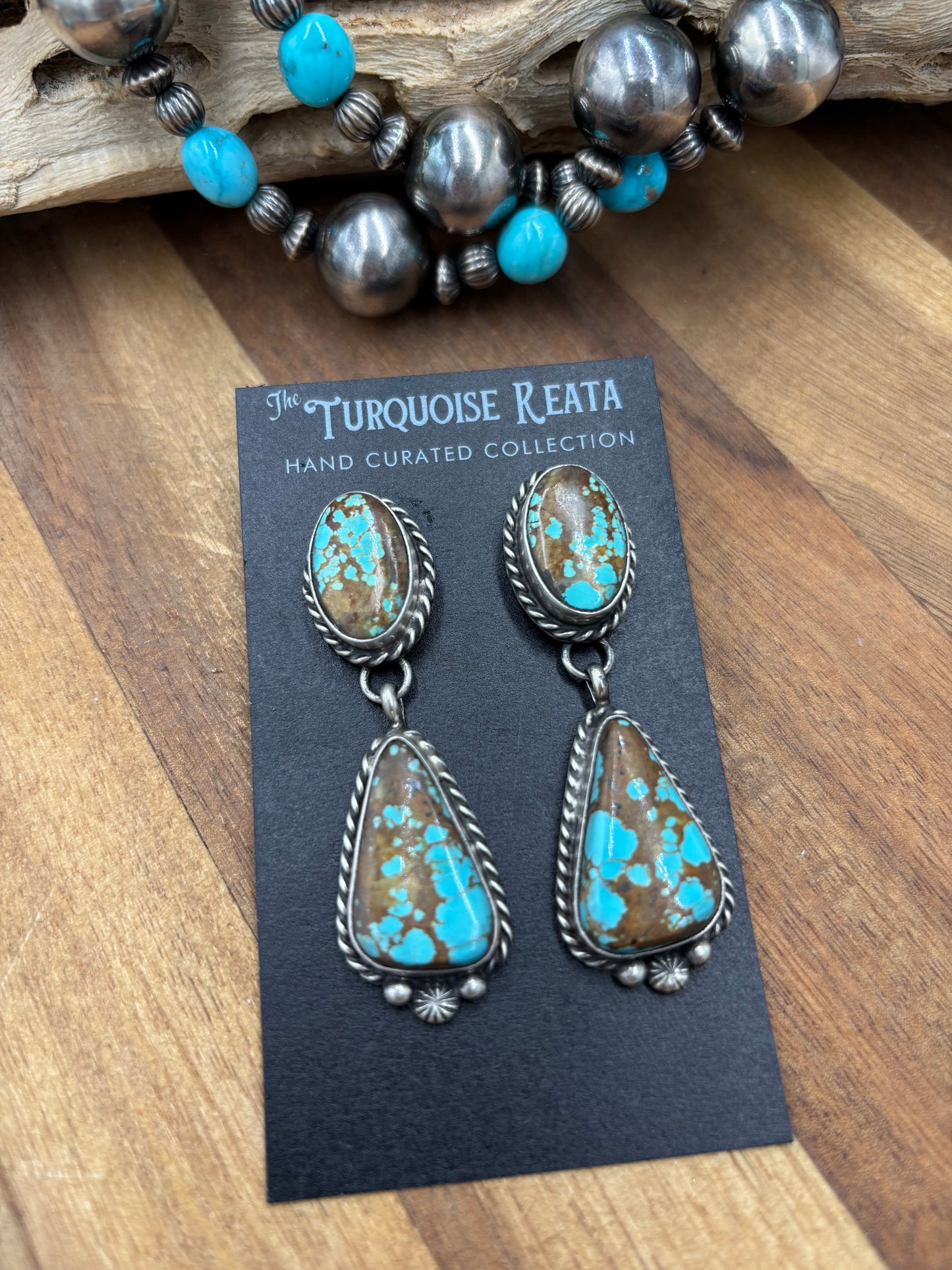 Mine #8 #826-4C Earrings by Chassity Belone, Navajo