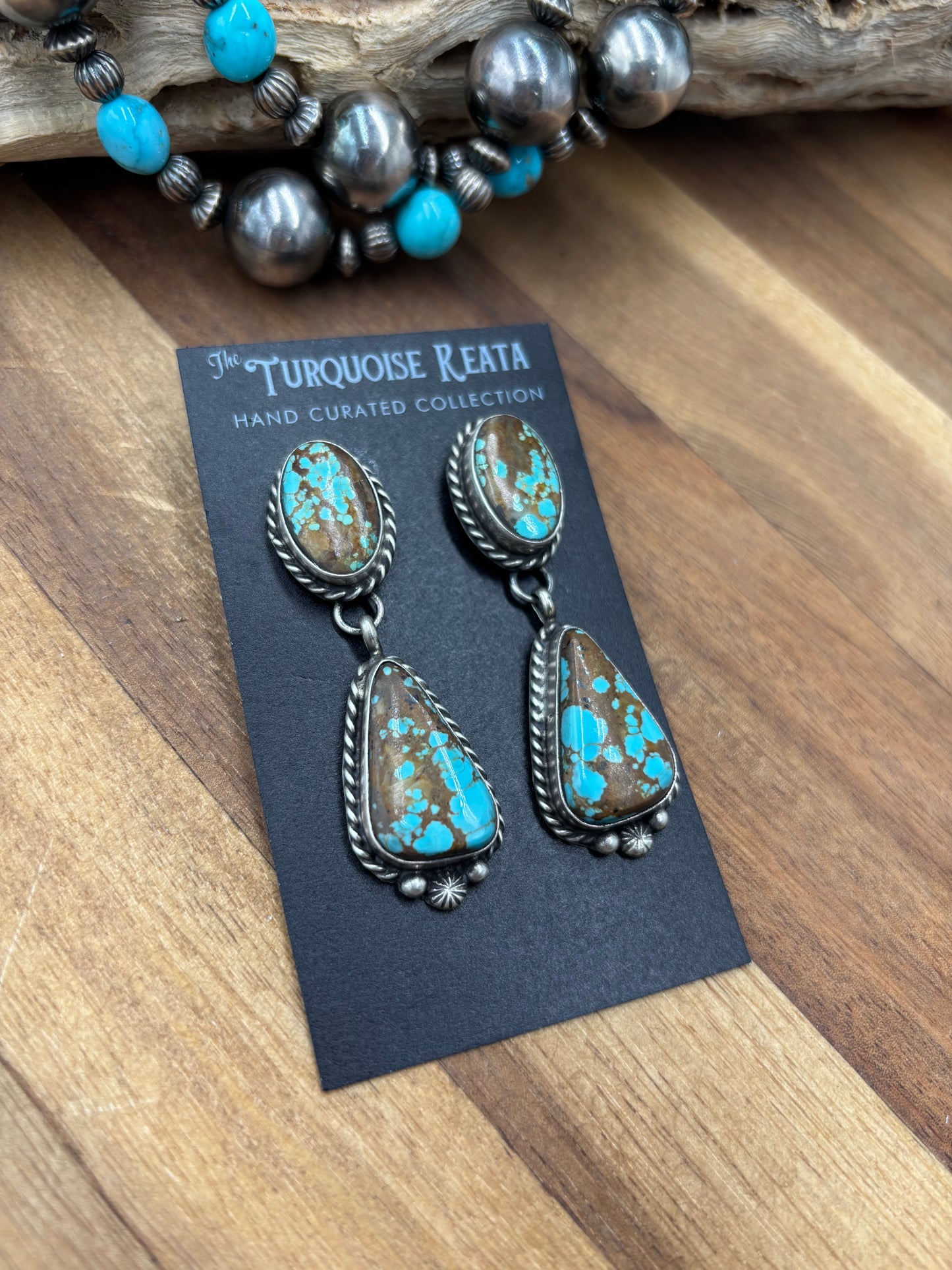 Mine #8 #826-4C Earrings by Chassity Belone, Navajo