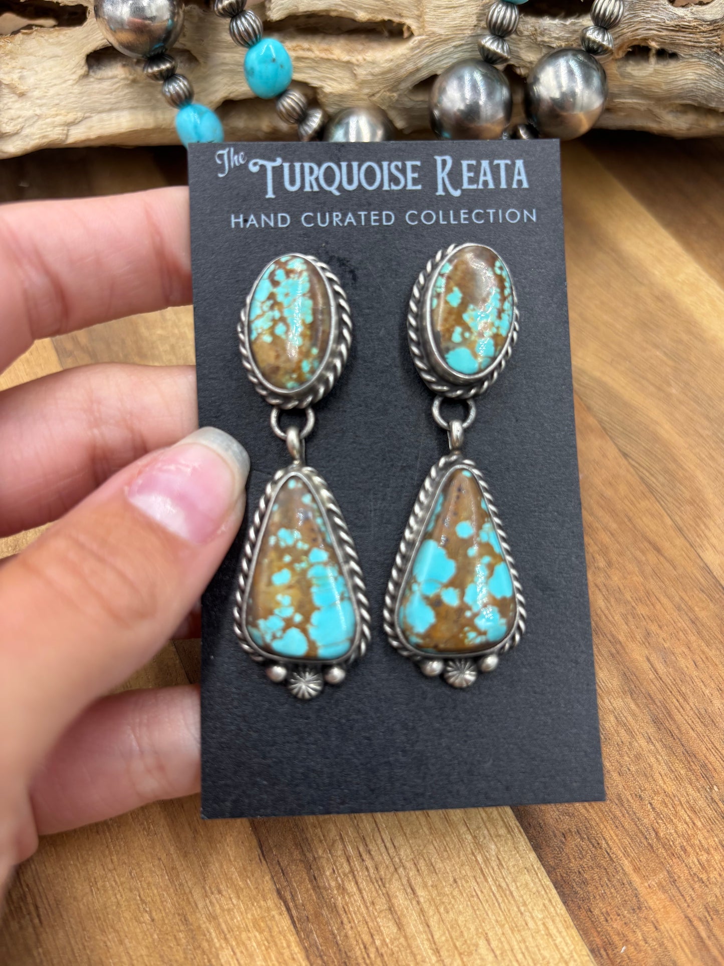 Mine #8 #826-4C Earrings by Chassity Belone, Navajo