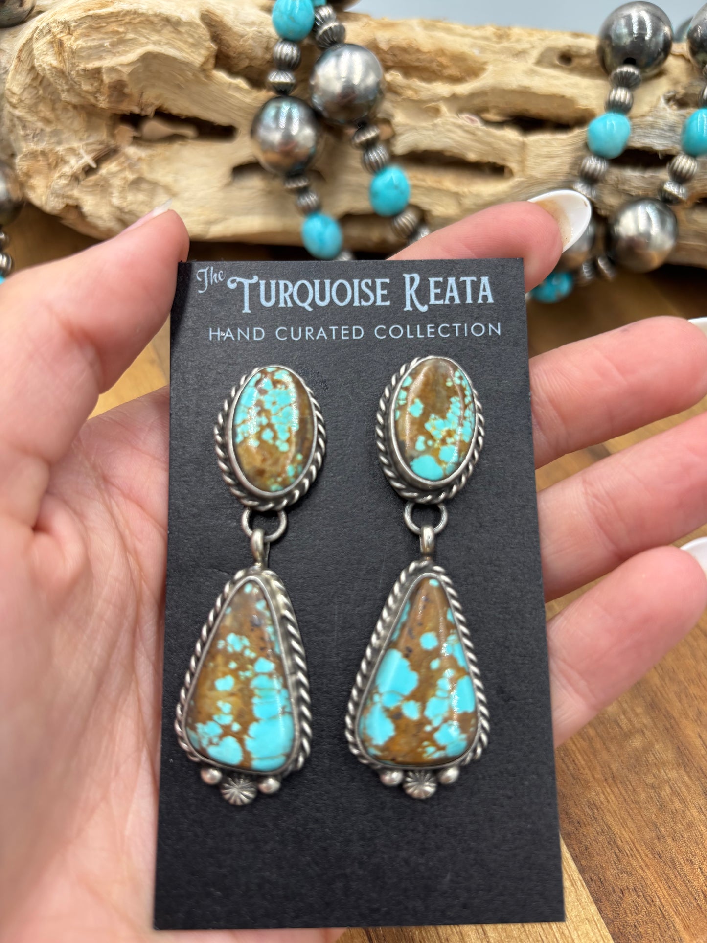 Mine #8 #826-4C Earrings by Chassity Belone, Navajo