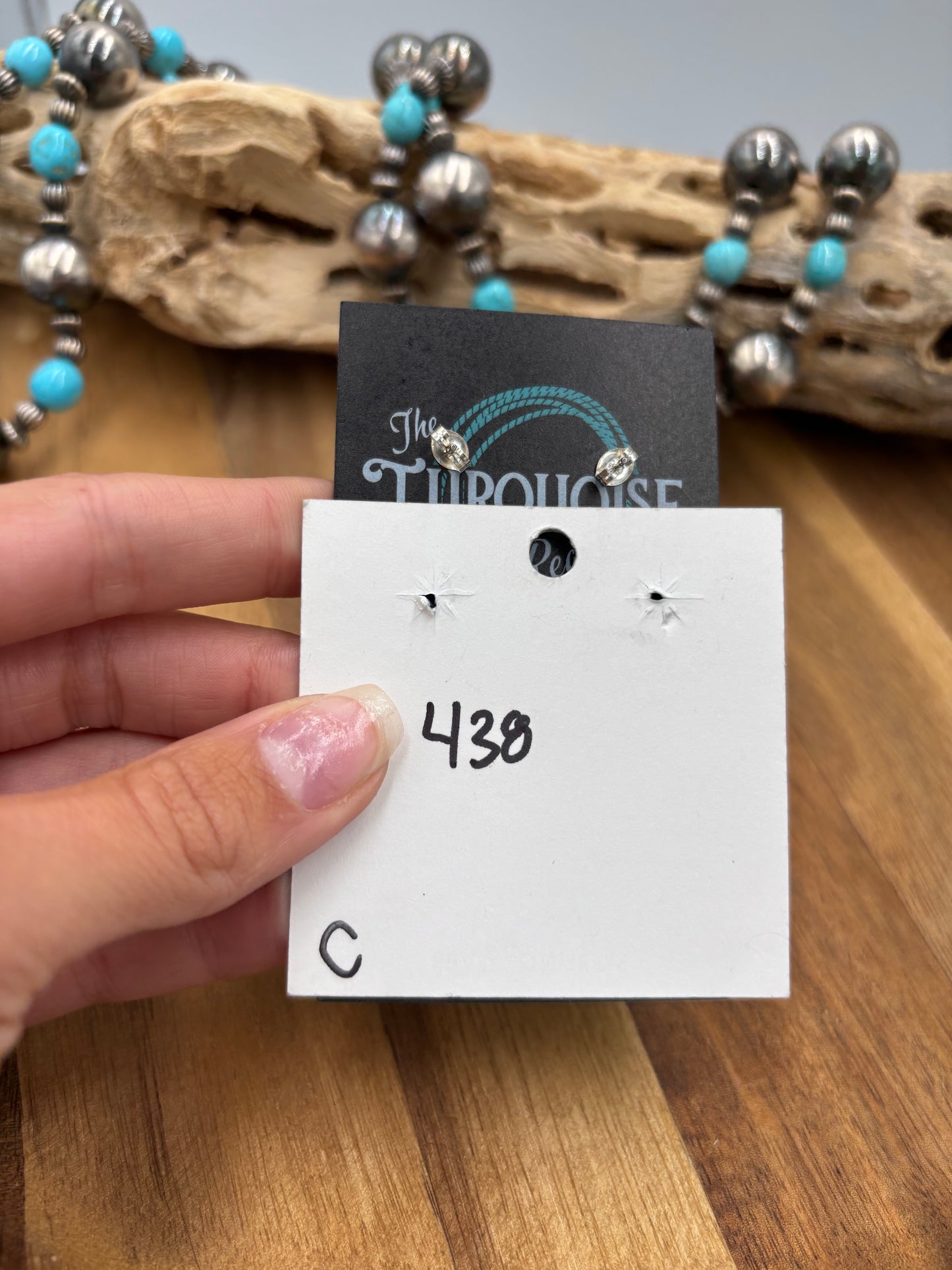 Mine #8 #826-4C Earrings by Chassity Belone, Navajo