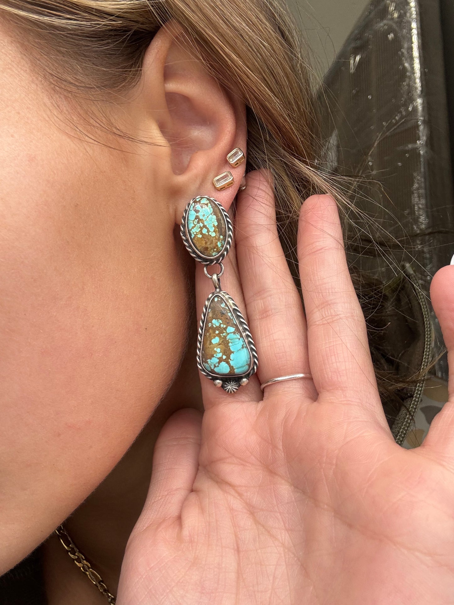 Mine #8 #826-4C Earrings by Chassity Belone, Navajo