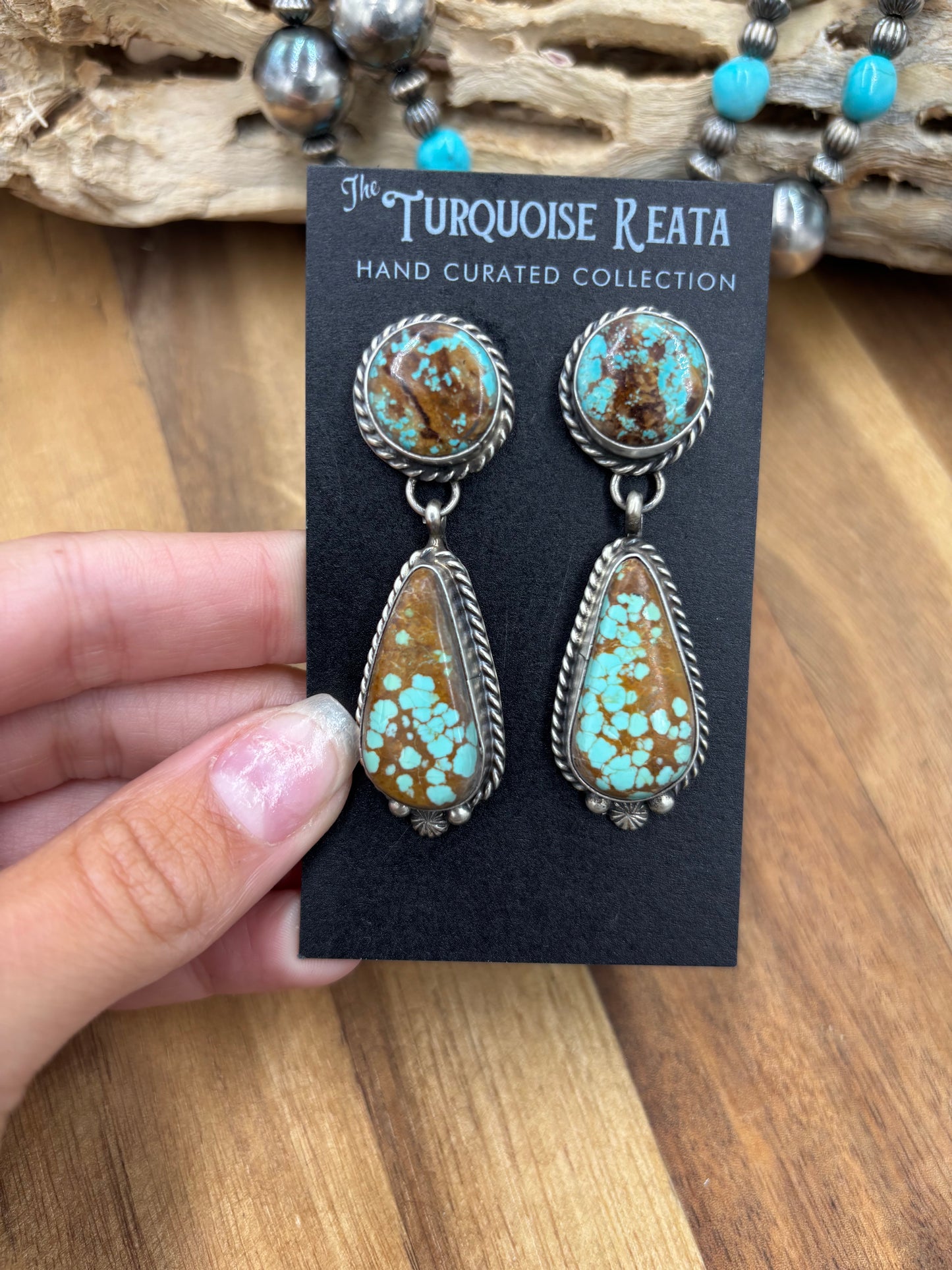 Mine #8 #826-4E Earrings by Chassity Belone, Navajo