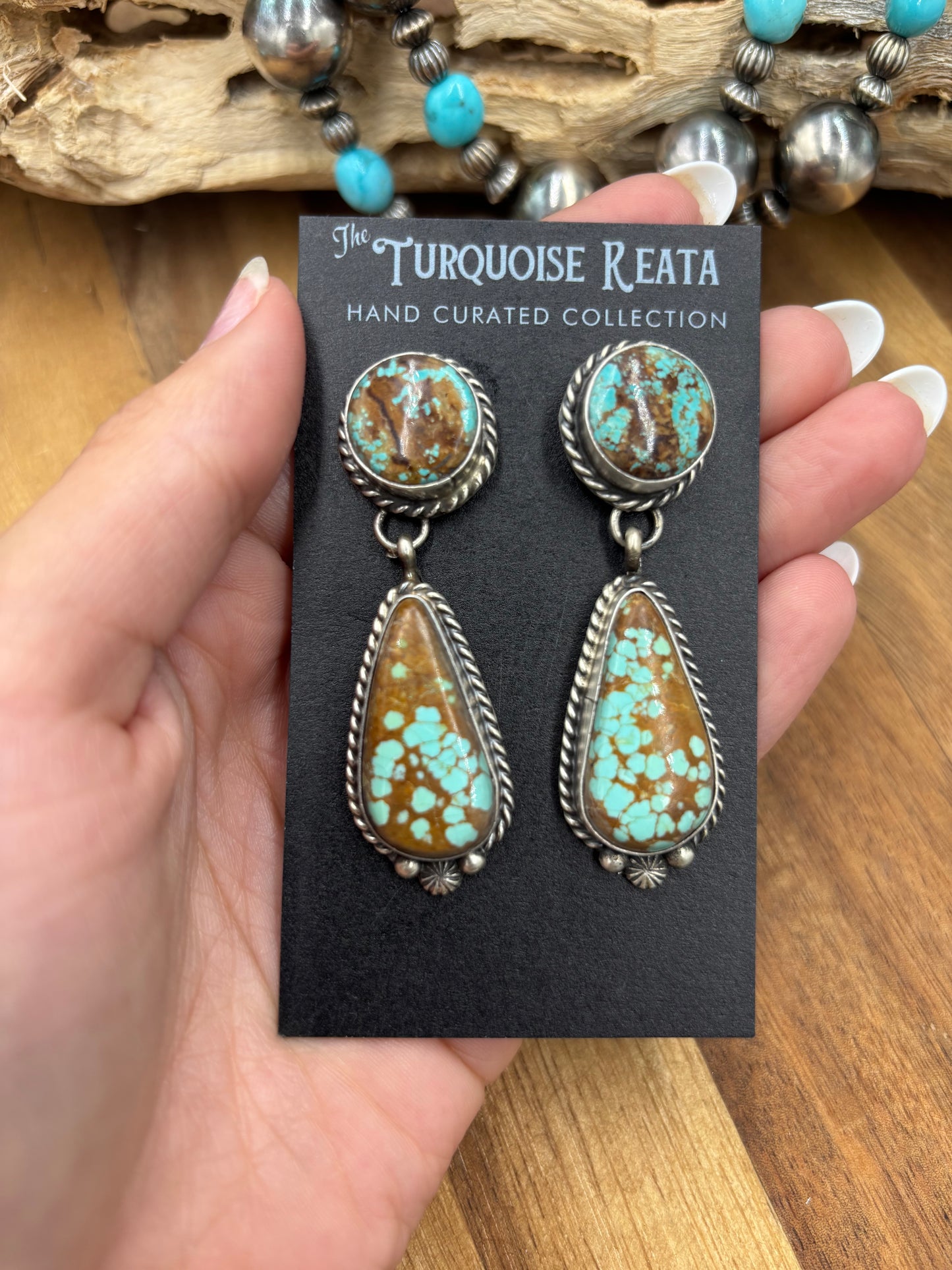Mine #8 #826-4E Earrings by Chassity Belone, Navajo