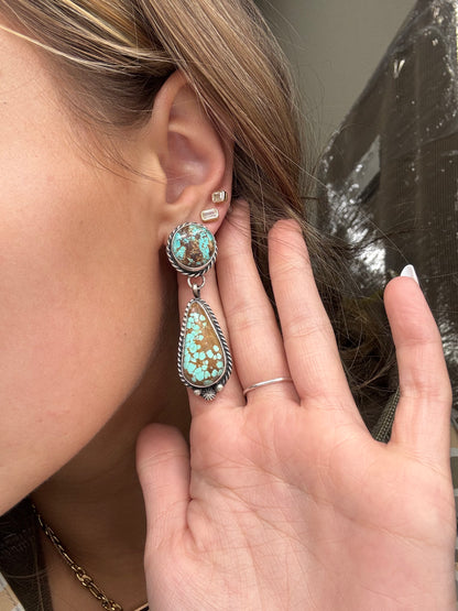 Mine #8 #826-4E Earrings by Chassity Belone, Navajo