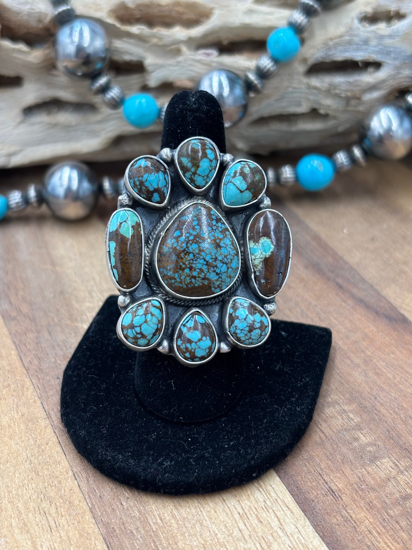 Egyptian Prince #578 Sz 8 Ring by Ella Peter, Navajo
