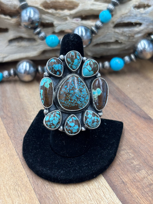 Egyptian Prince #578 Sz 8 Ring by Ella Peter, Navajo