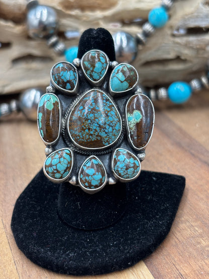 Egyptian Prince #578 Sz 8 Ring by Ella Peter, Navajo
