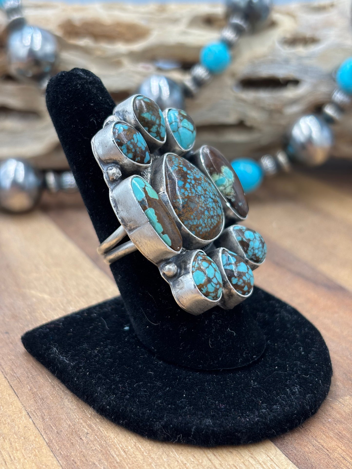 Egyptian Prince #578 Sz 8 Ring by Ella Peter, Navajo