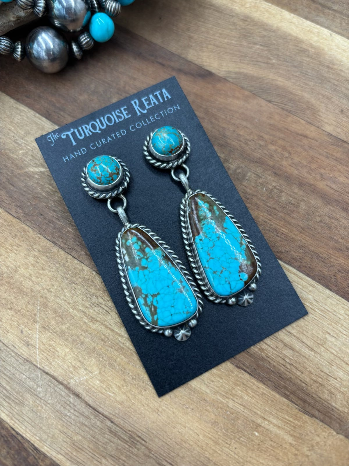 Mine #8 #812-10F Earrings by Chassity Belone, Navajo