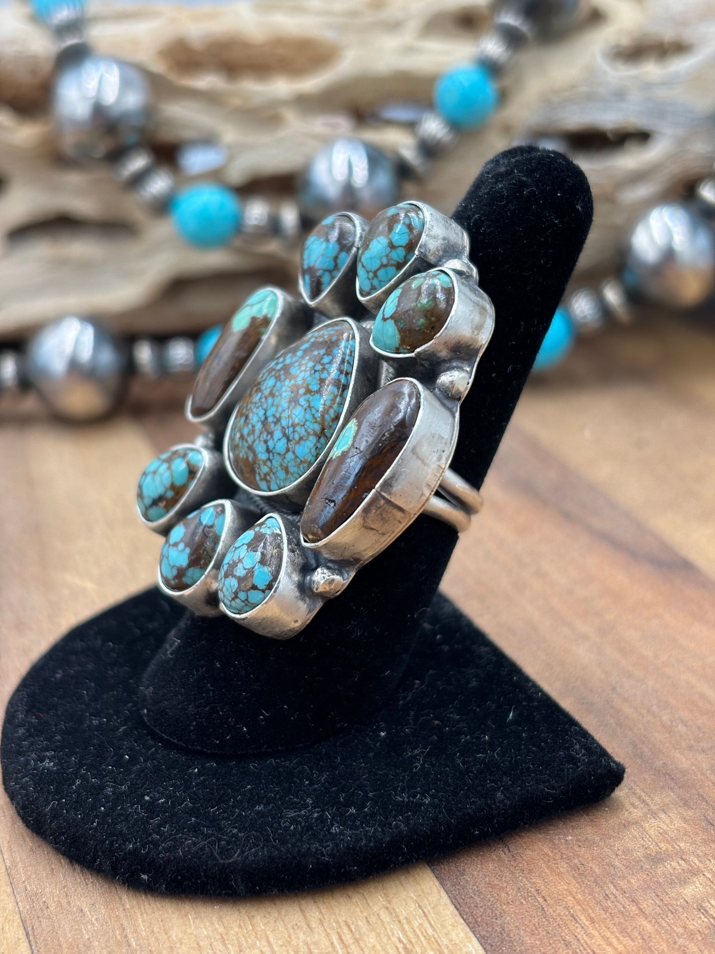 Egyptian Prince #578 Sz 8 Ring by Ella Peter, Navajo