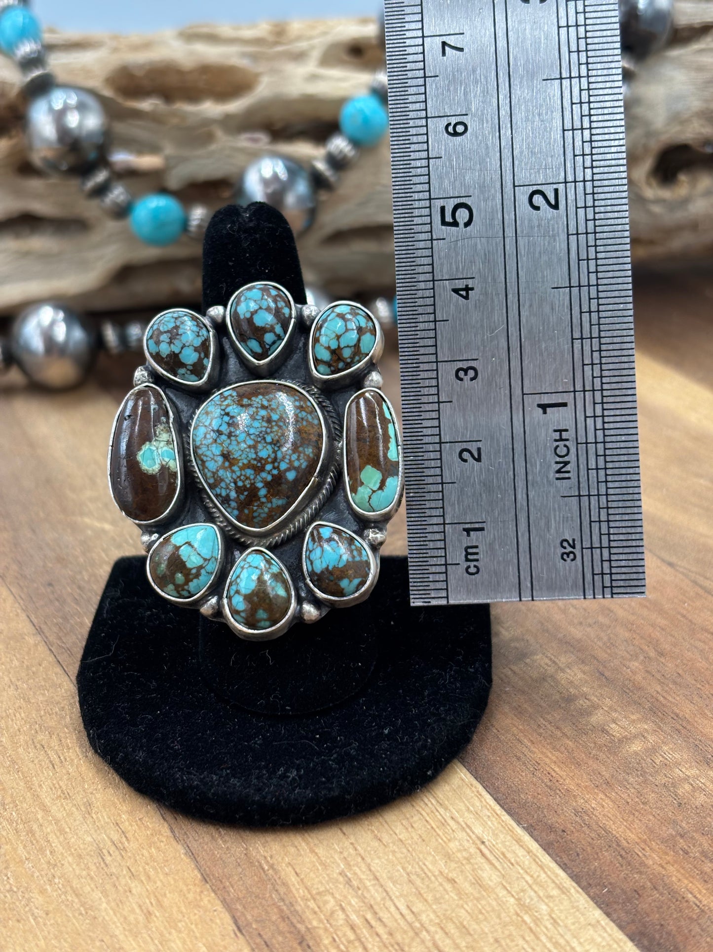 Egyptian Prince #578 Sz 8 Ring by Ella Peter, Navajo