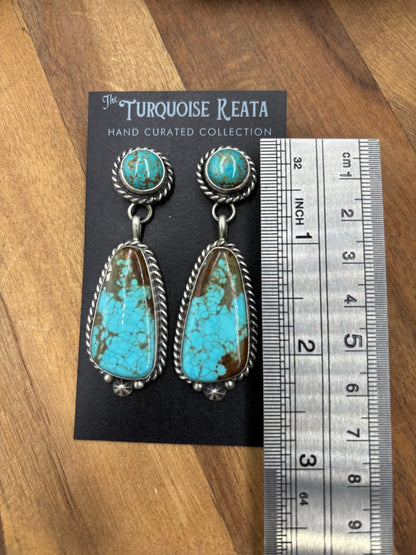 Mine #8 #812-10F Earrings by Chassity Belone, Navajo