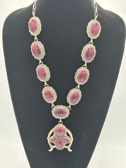 Purple Spiny #913-9 Lariat Necklace by Gilbert Platero