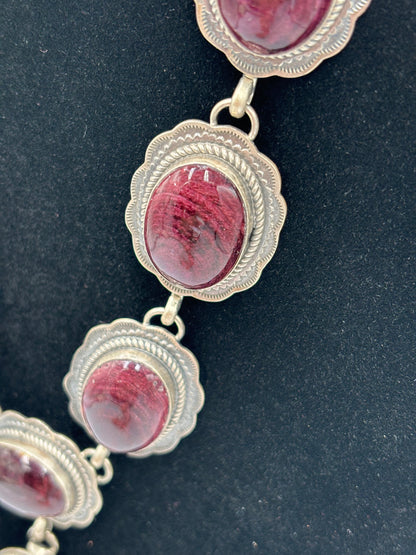 Purple Spiny #913-9 Lariat Necklace by Gilbert Platero