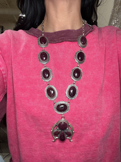 Purple Spiny #913-9 Lariat Necklace by Gilbert Platero
