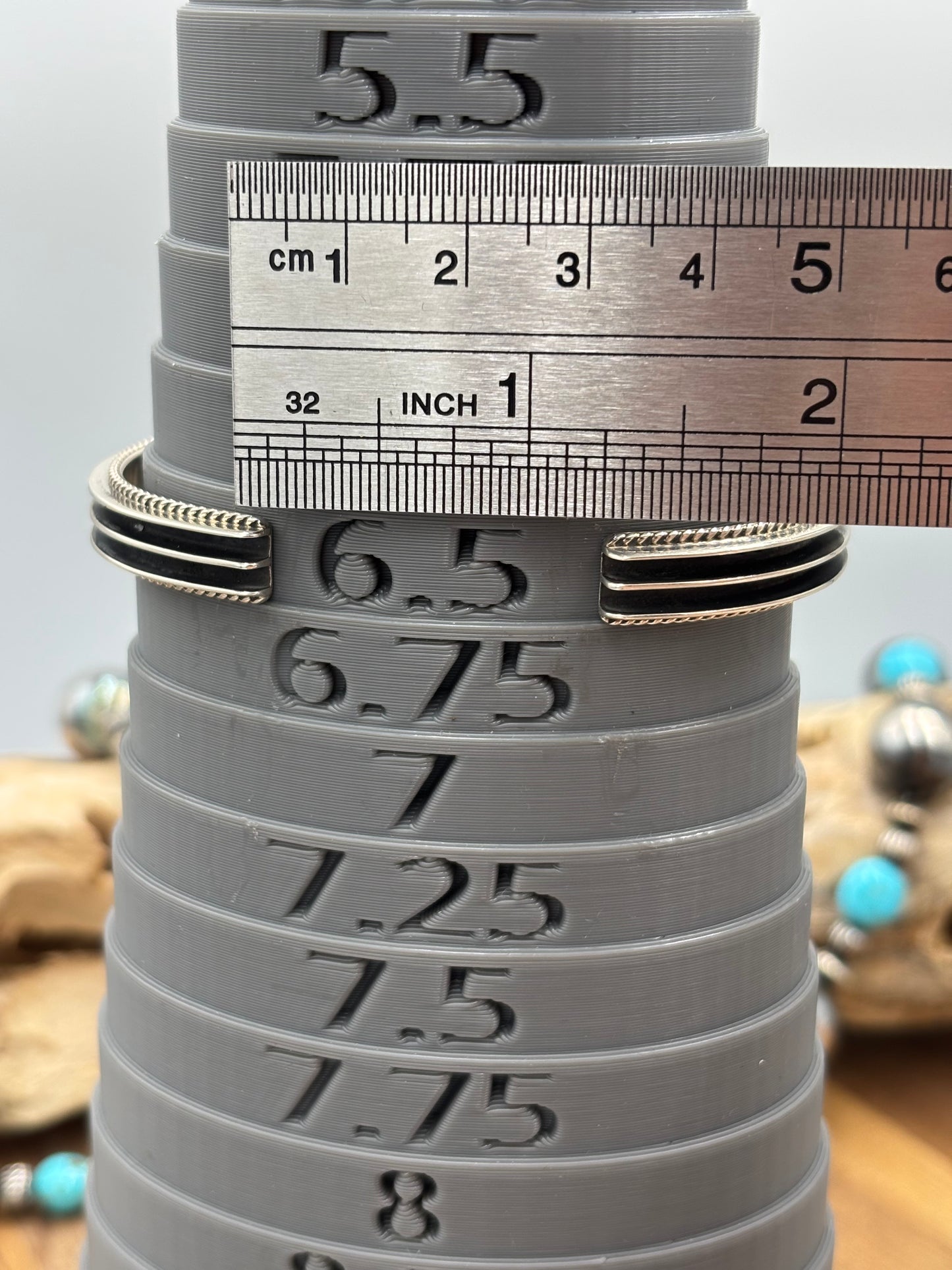 Turquoise Cuff #9826-10 by Yazzie, Navajo