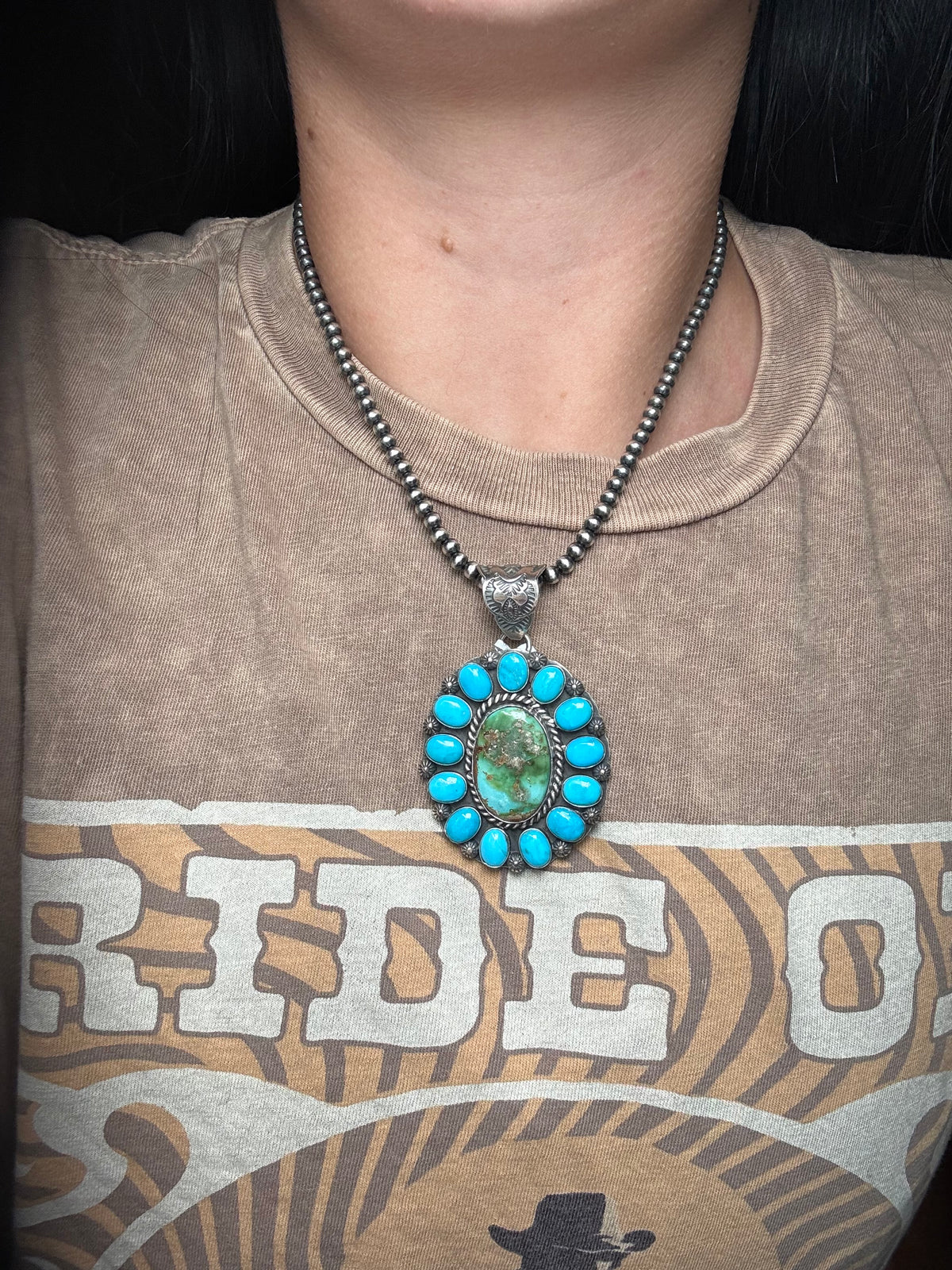 Sleeping Beauty #913-11 & Sonoran Turquoise Pendant