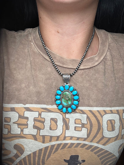 Sleeping Beauty #913-11 & Sonoran Turquoise Pendant