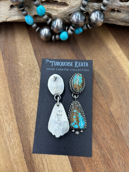 Mine #8 #826-4C Earrings by Chassity Belone, Navajo
