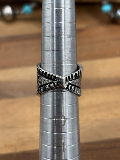 Turquoise #926-5 Ring Size 8.75 by Stanford Yazzie, Navajo