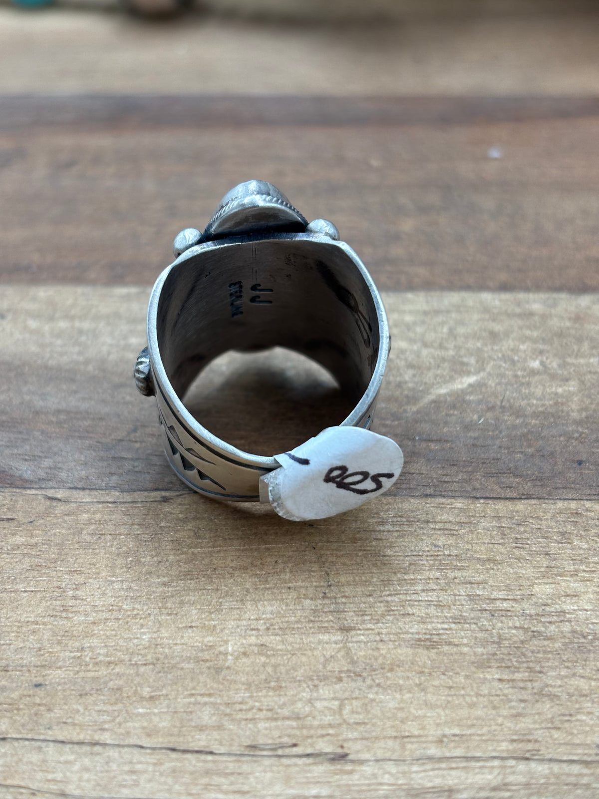 Turquoise #926-4 Ring Size 10 by JJ, Navajo